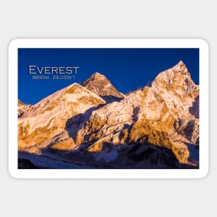 Everest sunset Sticker